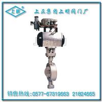 气动对夹式调节蝶阀 