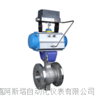 气 动活塞式调节球阀