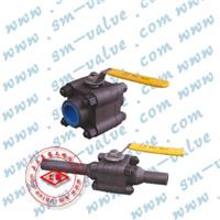 三片式对焊球阀 